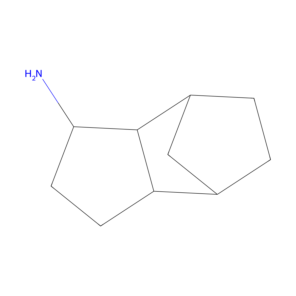rac-(1R,2R,3R,6S,7S)-tricyclo[5.2.1.0,2,6]decan-3-amine molecular structure, CAS 2550997-51-6