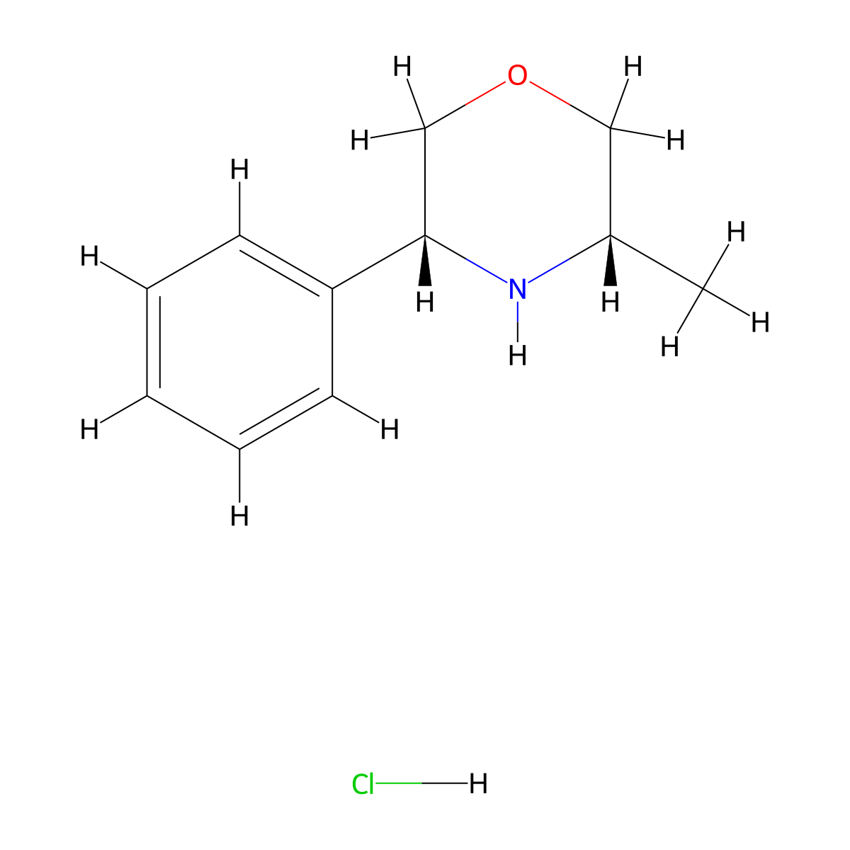 (3S,5R)-3-methyl-5-phenylmorpholinehydrochloride molecular structure, CAS 2550997-80-1