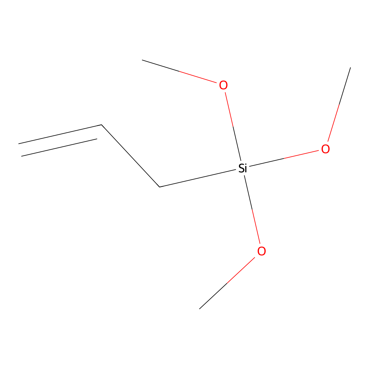 Allyltrimethoxysilane molecular structure, CAS 2551-83-9