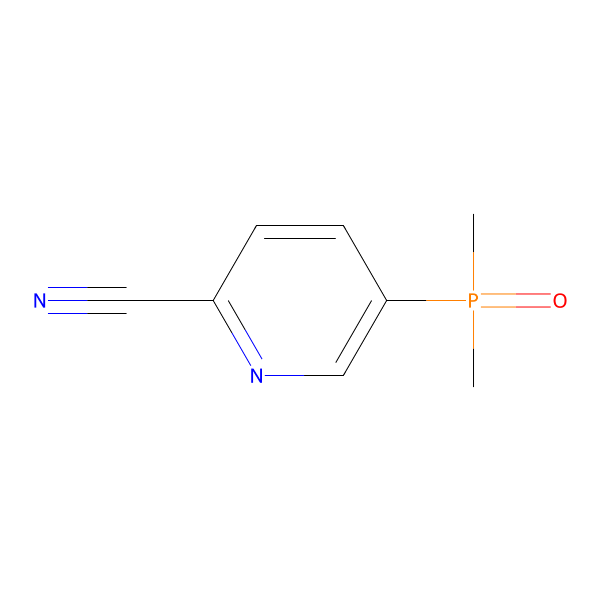 5-(Dimethylphosphoryl)picolinonitrile molecular structure, CAS 2551114-38-4