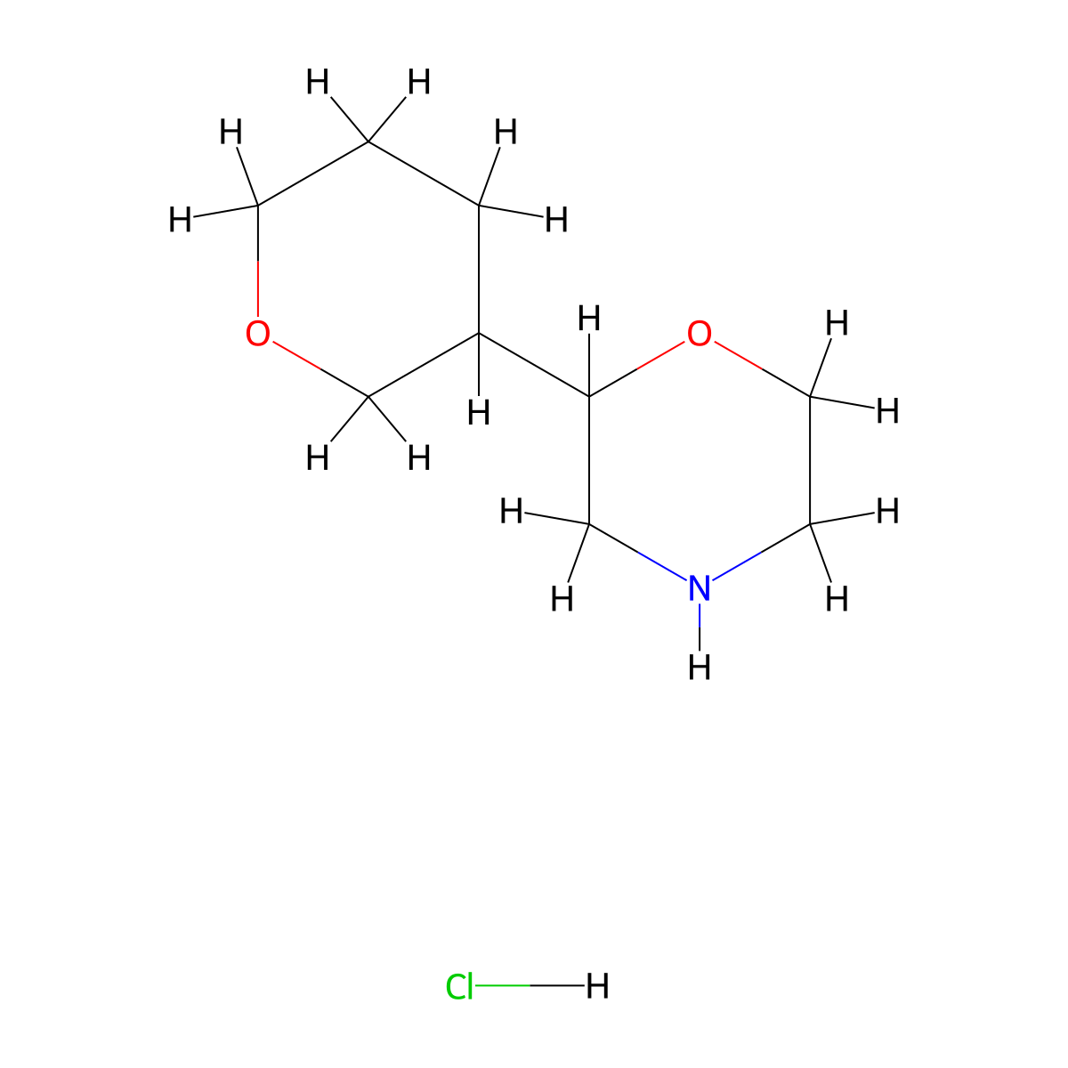 2-(Oxan-3-yl)morpholinehydrochloride molecular structure, CAS 2551114-50-0