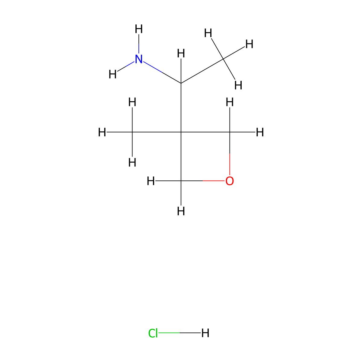 1-(3-Methyloxetan-3-yl)ethan-1-amine hydrochloride molecular structure, CAS 2551114-57-7