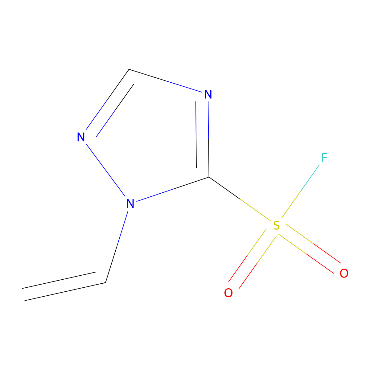 1-ethenyl-1H-1,2,4-triazole-5-sulfonyl fluoride molecular structure, CAS 2551114-64-6