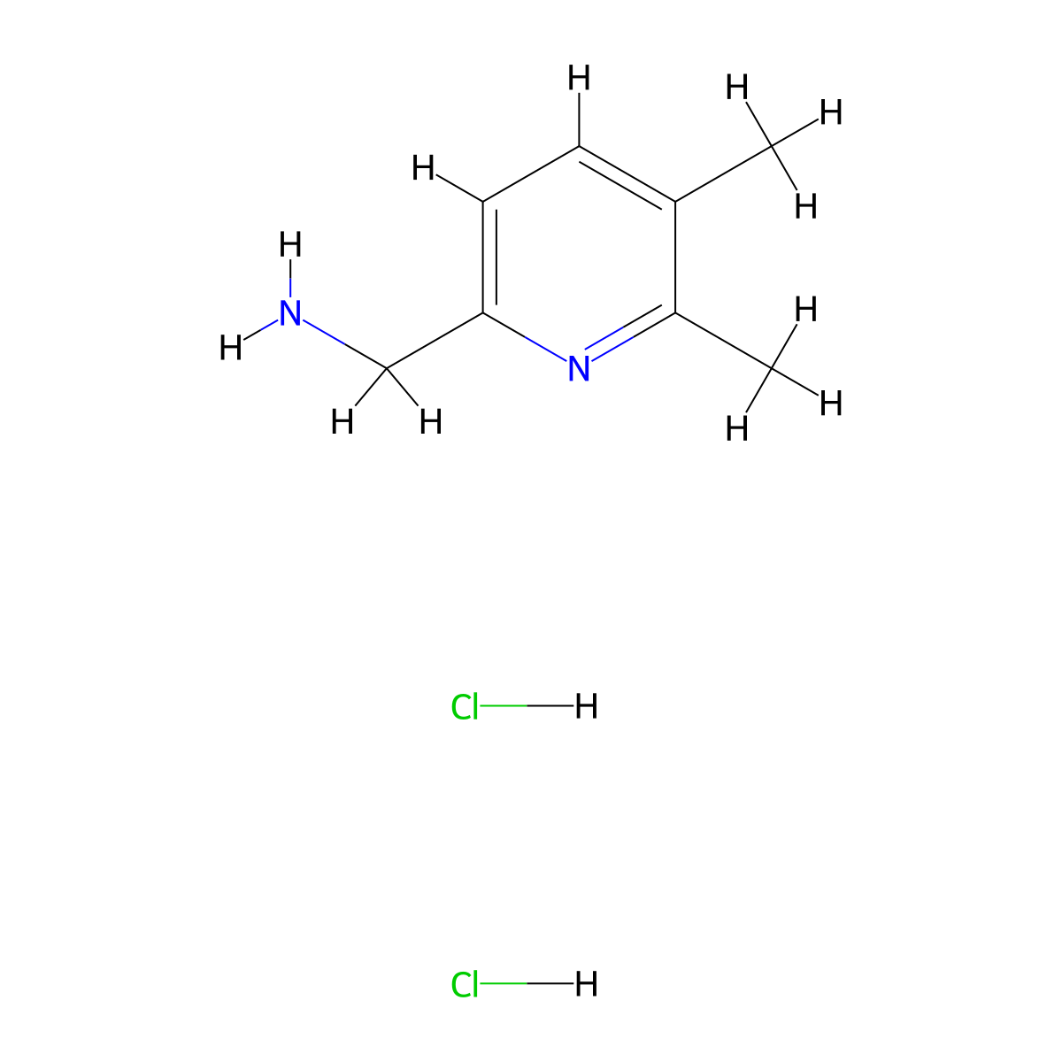1-(5,6-Dimethylpyridin-2-yl)methanamine dihydrochloride molecular structure, CAS 2551114-96-4