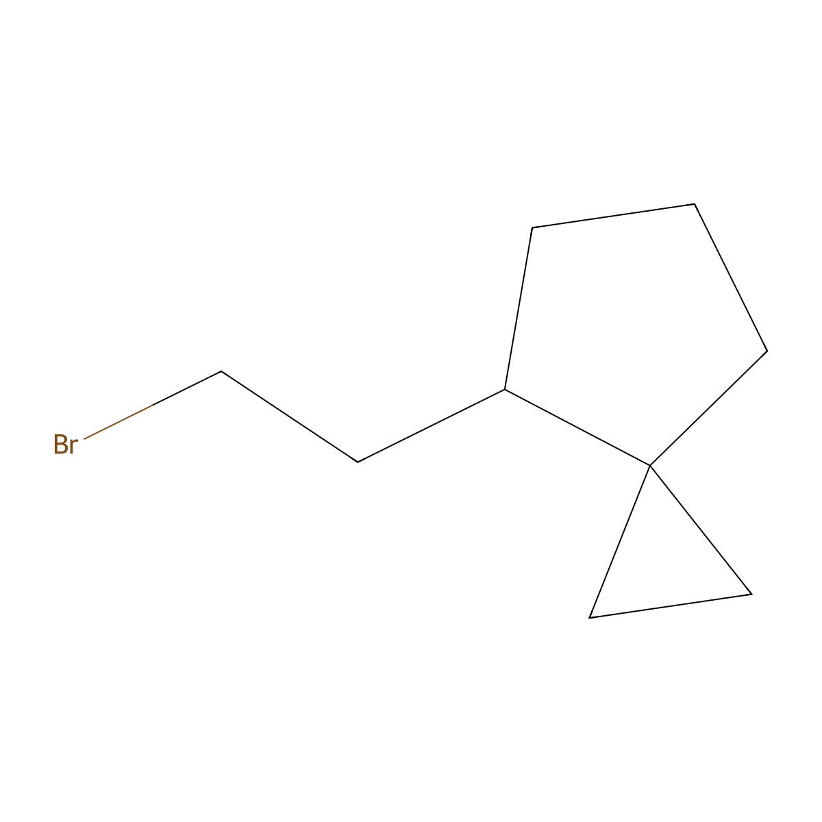 4-(2-Bromoethyl)spiro[2.4]heptane molecular structure, CAS 2551115-19-4