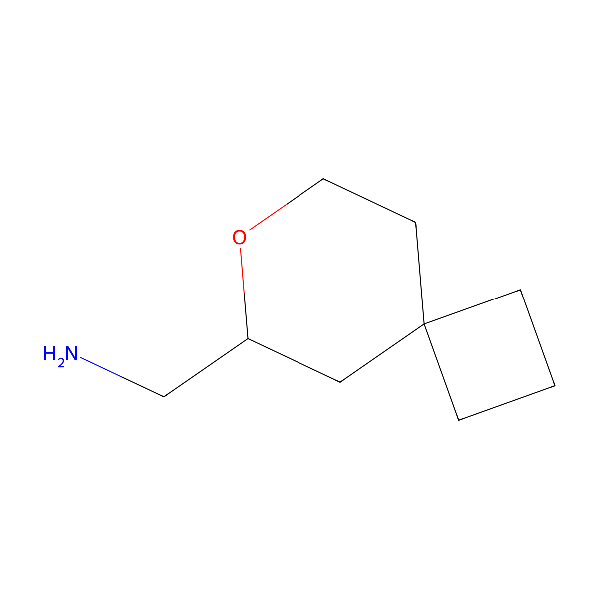 1-{7-Oxaspiro[3.5]nonan-6-yl}methanamine molecular structure, CAS 2551115-29-6