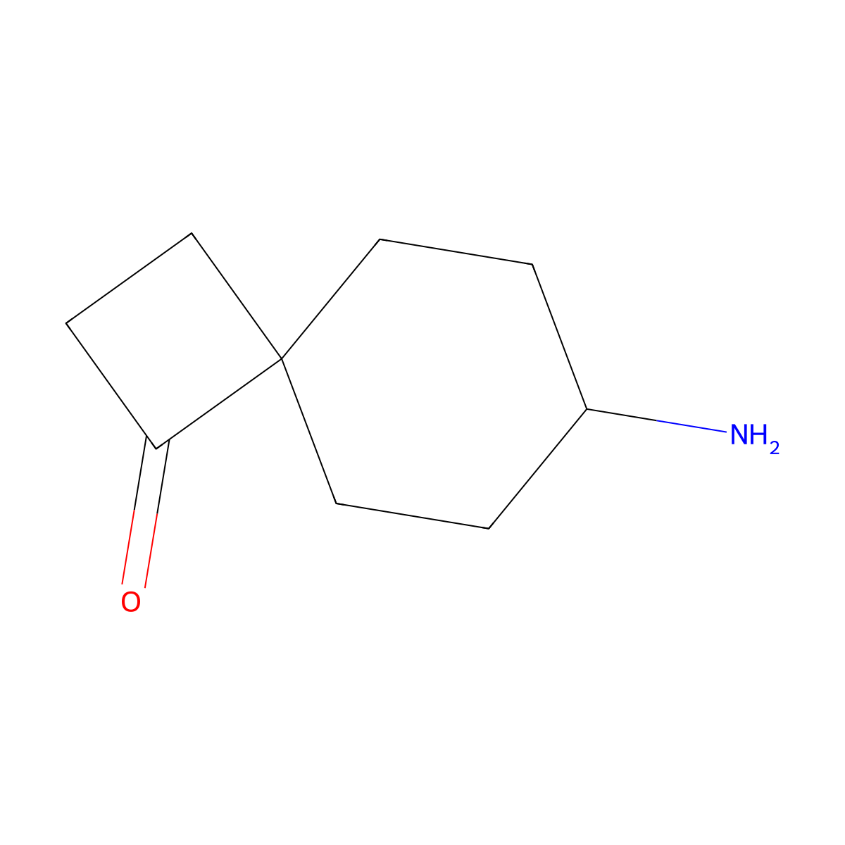 7-Aminospiro[3.5]nonan-1-one molecular structure, CAS 2551115-30-9
