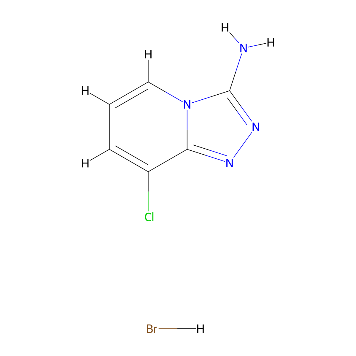 8-Chloro-[1,2,4]triazolo[4,3-a]pyridin-3-amine hydrobromide molecular structure, CAS 2551115-46-7