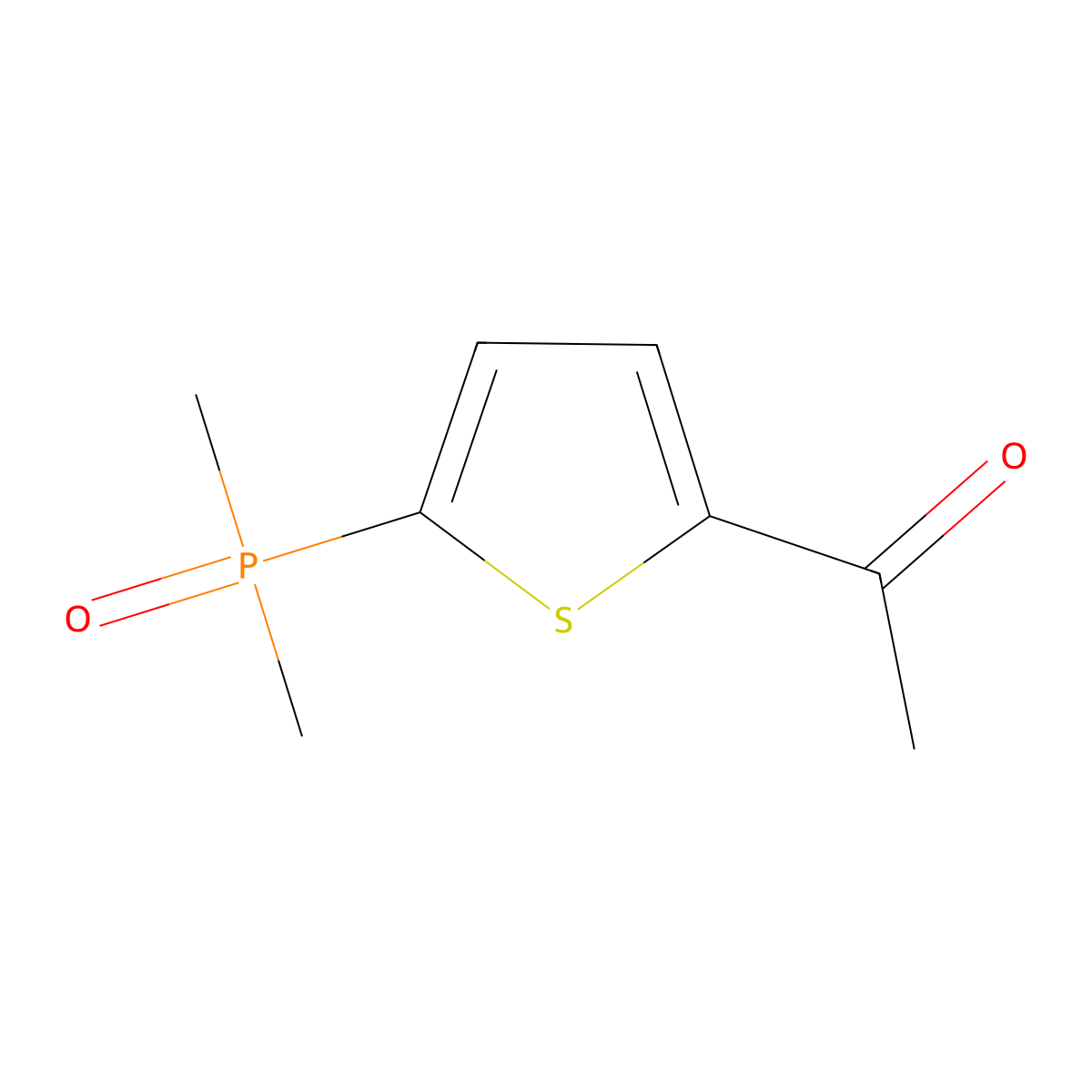 1-(5-(Dimethylphosphoryl)thiophen-2-yl)ethan-1-one molecular structure, CAS 2551115-78-5