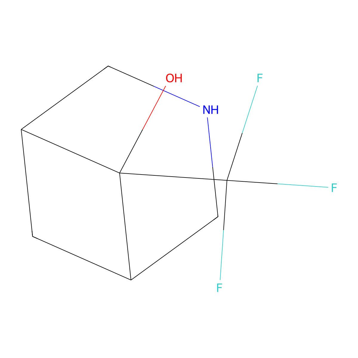 6-(Trifluoromethyl)-3-azabicyclo[3.1.1]heptan-6-ol molecular structure, CAS 2551115-79-6