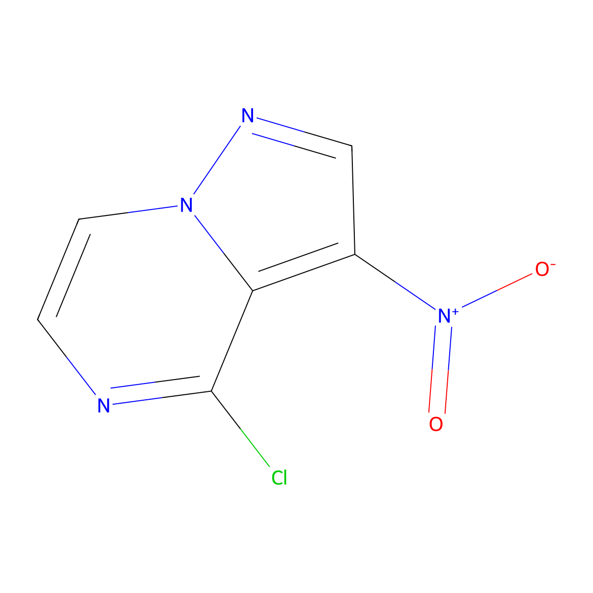 4-Chloro-3-nitropyrazolo(1,5-a)pyrazine molecular structure, CAS 2551116-18-6