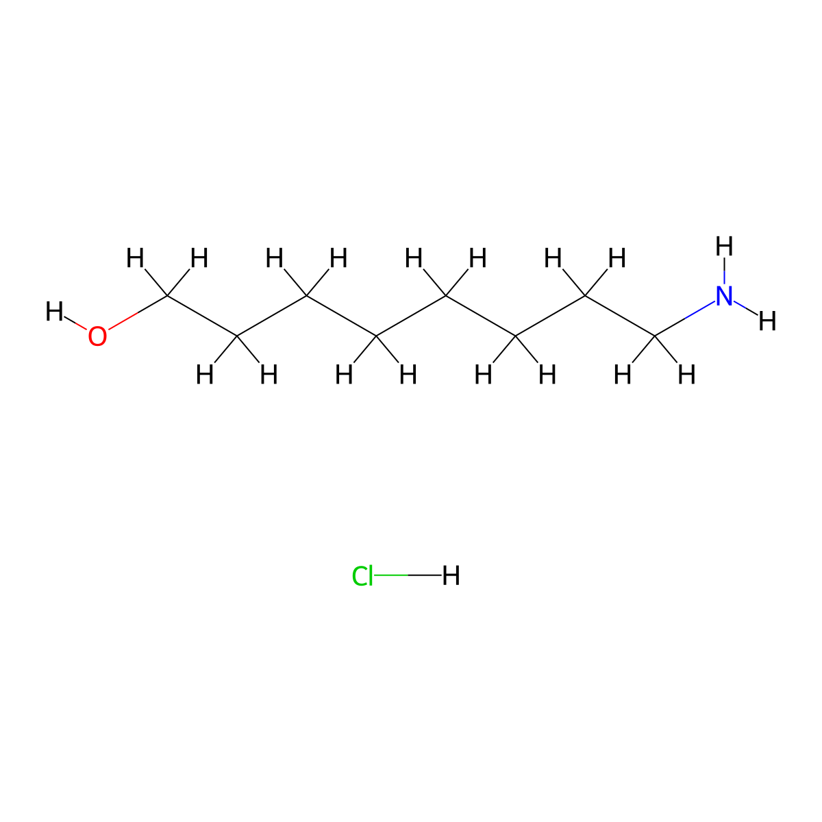8-Aminooctan-1-ol hydrochloride molecular structure, CAS 2551116-35-7