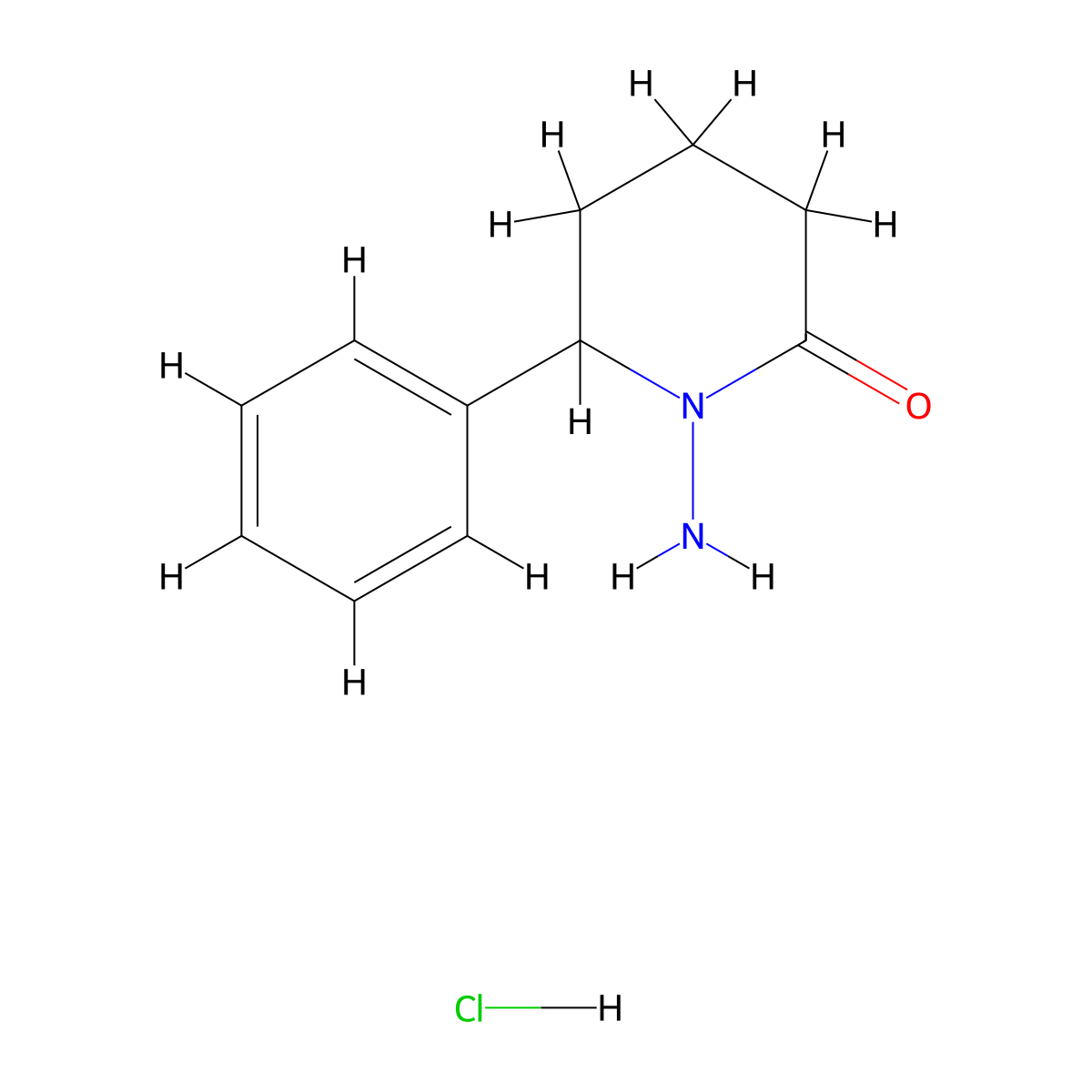 1-Amino-6-phenylpiperidin-2-onehydrochloride molecular structure, CAS 2551116-53-9