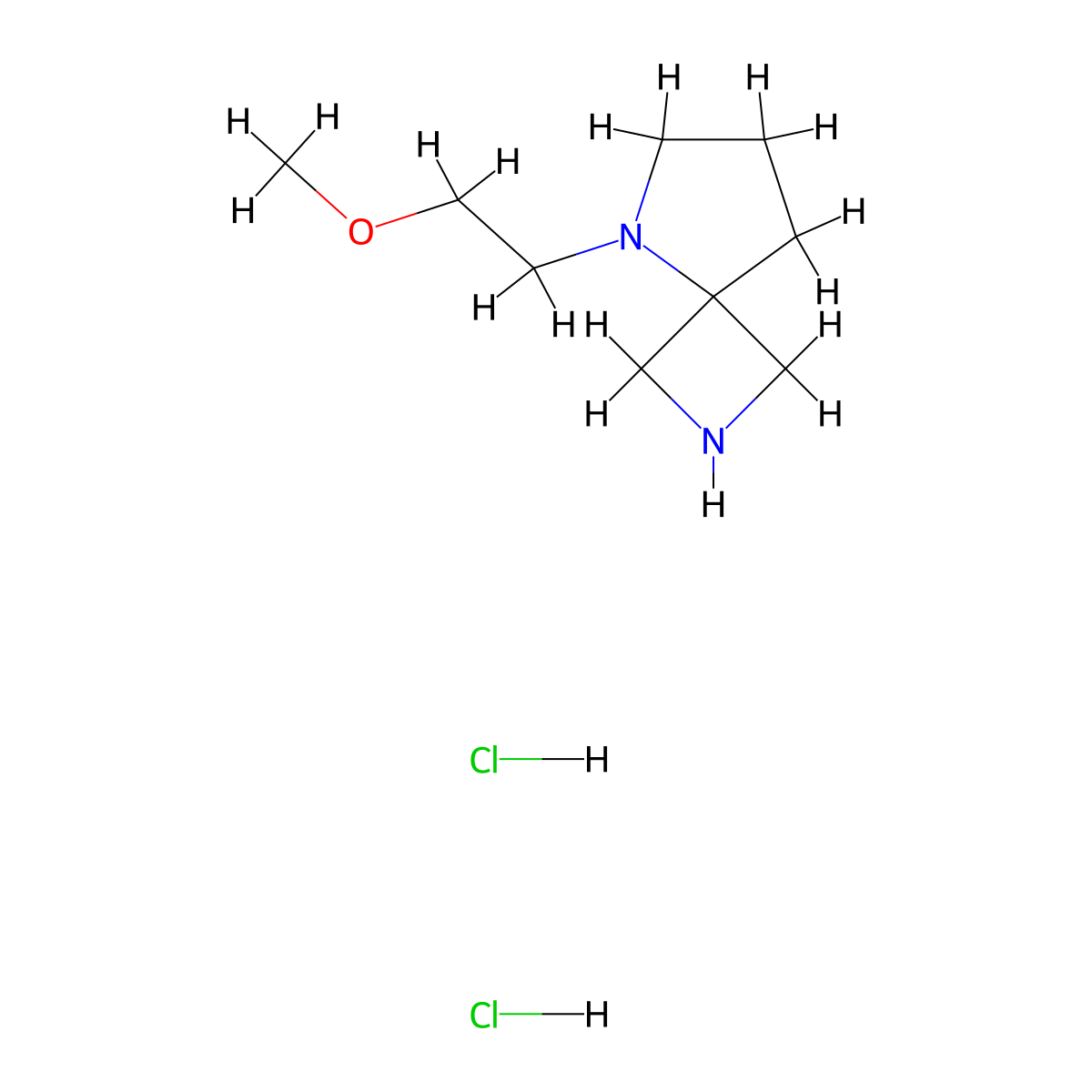 5-(2-Methoxyethyl)-2,5-diazaspiro[3.4]octane dihydrochloride molecular structure, CAS 2551116-66-4