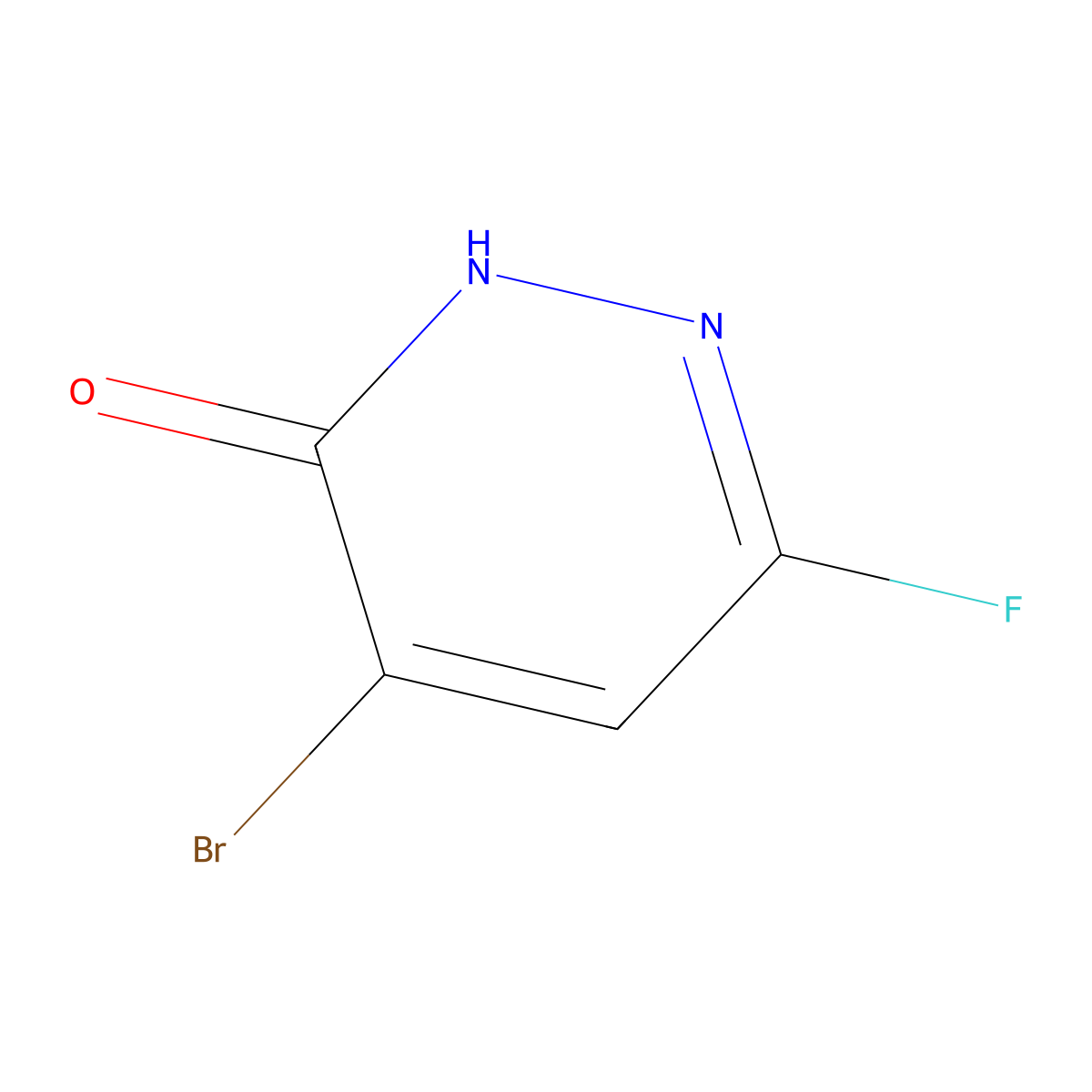 4-Bromo-6-fluoro-2,3-dihydropyridazin-3-one molecular structure, CAS 2551116-99-3