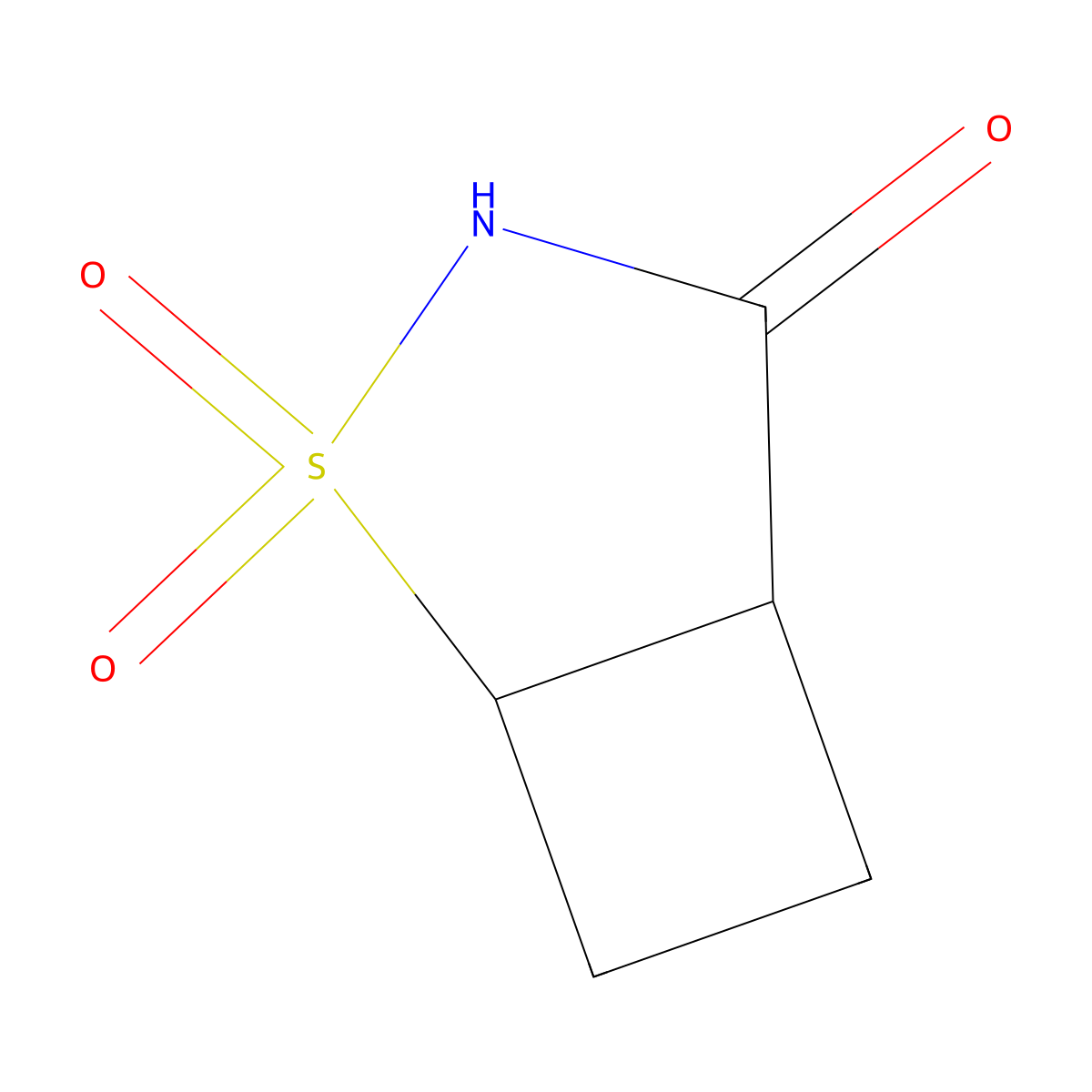 2lambda6-Thia-3-azabicyclo[3.2.0]heptane-2,2,4-trione molecular structure, CAS 2551117-03-2