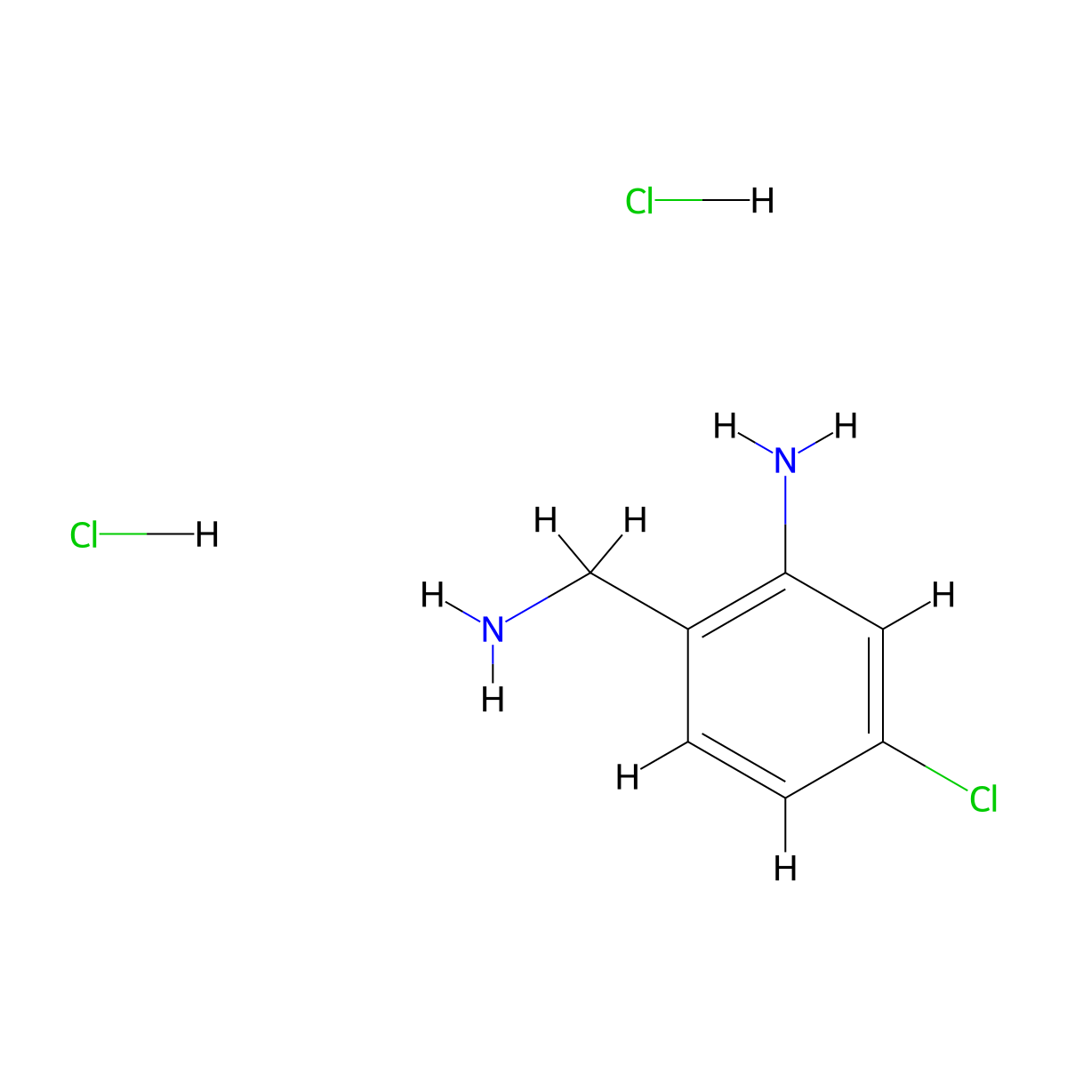 2-(Aminomethyl)-5-chloroaniline dihydrochloride molecular structure, CAS 2551117-16-7