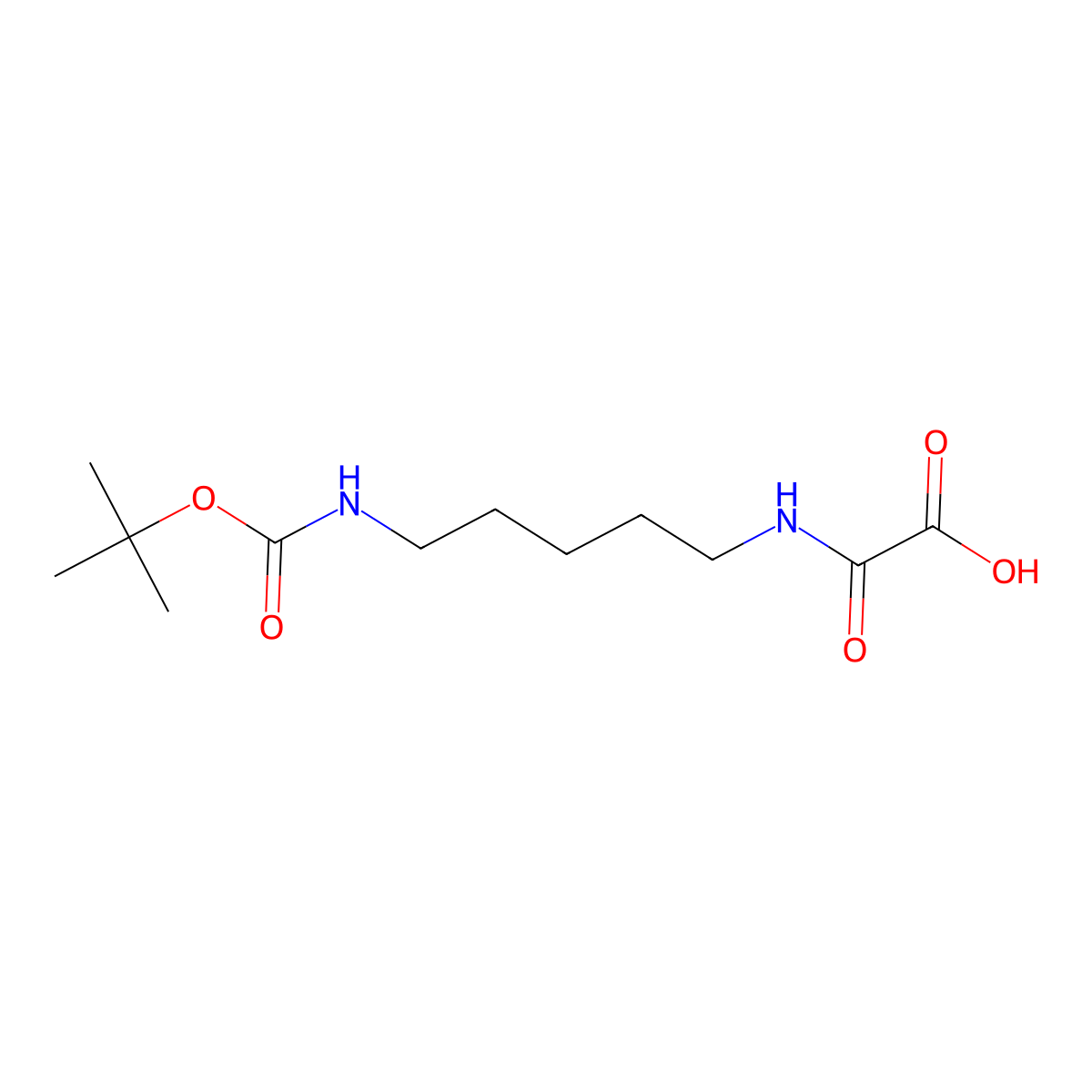 [(5-{[(Tert-butoxy)carbonyl]amino}pentyl)carbamoyl]formicacid molecular structure, CAS 2551117-43-0