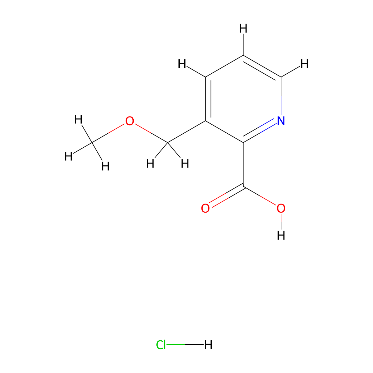 3-(Methoxymethyl)pyridine-2-carboxylicacidhydrochloride molecular structure, CAS 2551117-56-5