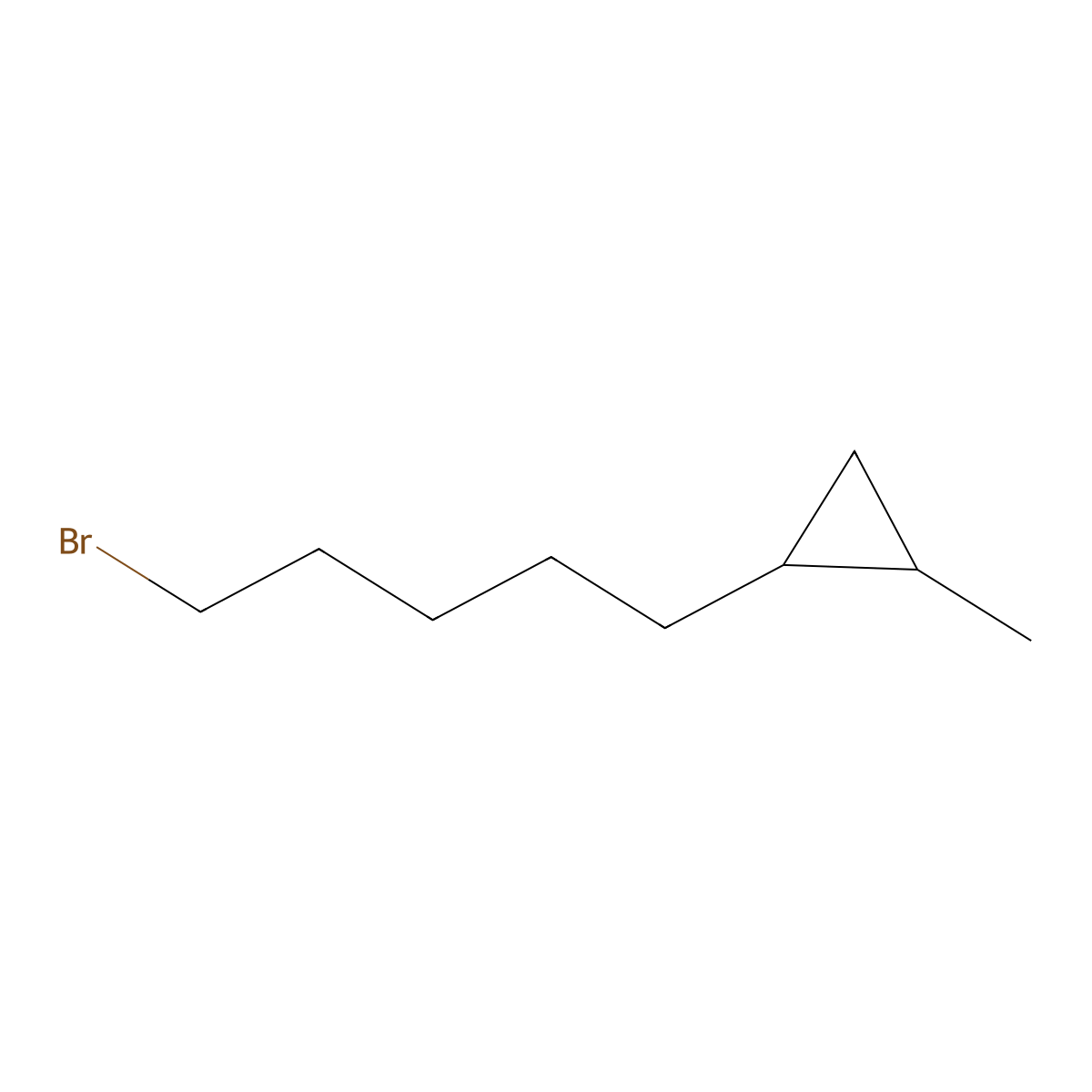 1-(5-Bromopentyl)-2-methylcyclopropane molecular structure, CAS 2551117-69-0