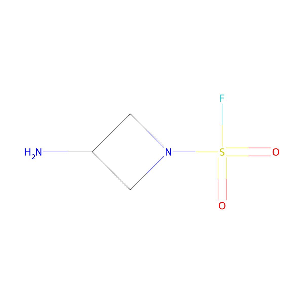 3-Aminoazetidine-1-sulfonyl fluoride molecular structure, CAS 2551117-72-5