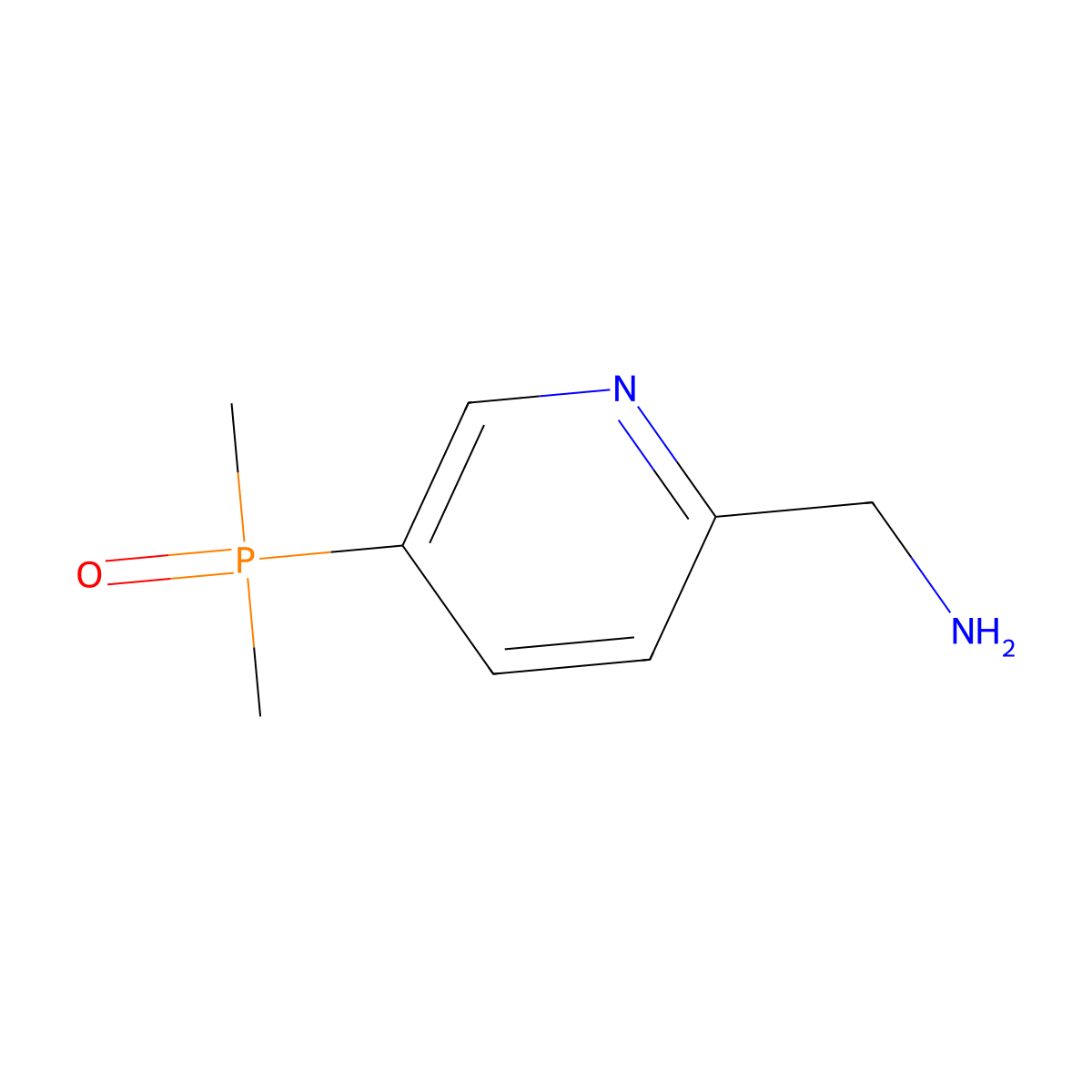 1-[5-(Dimethylphosphoryl)pyridin-2-yl]methanamine molecular structure, CAS 2551117-89-4
