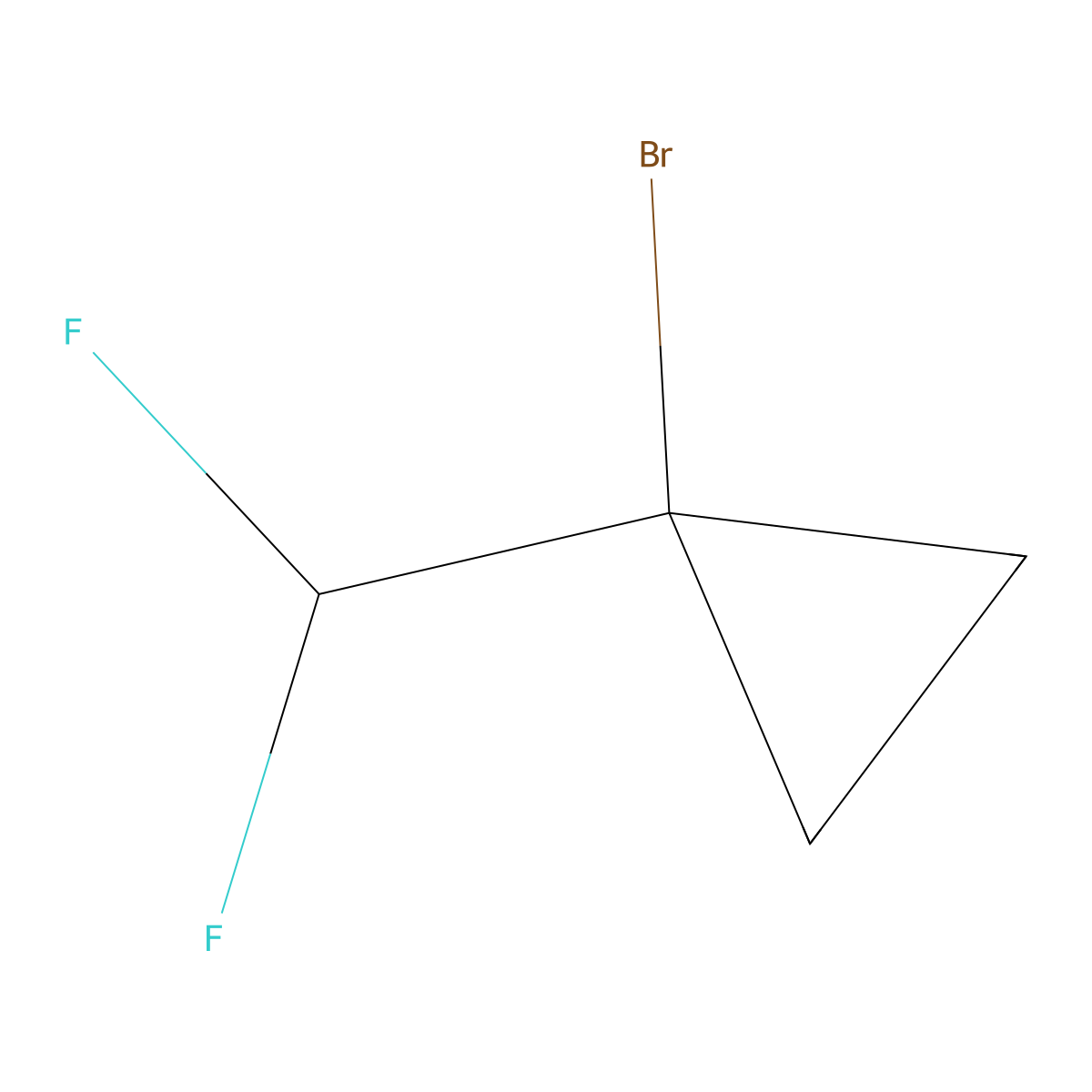1-Bromo-1-(difluoromethyl)cyclopropane molecular structure, CAS 2551118-10-4