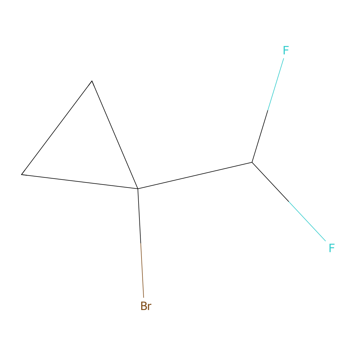1-Bromo-1-(difluoromethyl)cyclopropane molecular structure, CAS 2551118-10-4