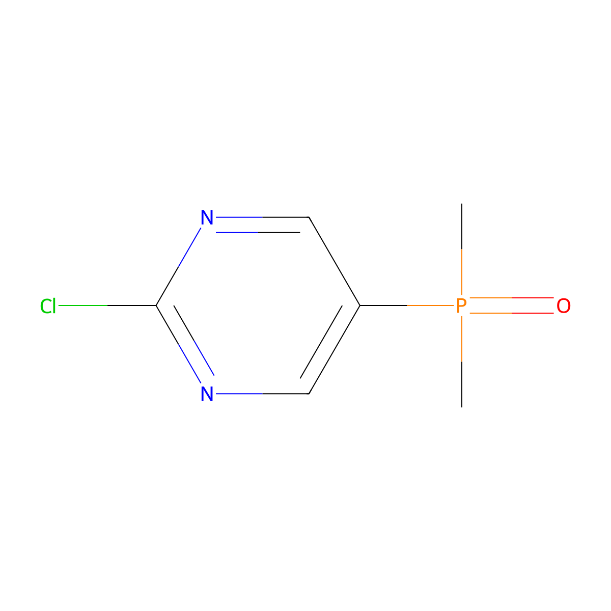 2-Chloro-5-(dimethylphosphoryl)pyrimidine molecular structure, CAS 2551118-33-1