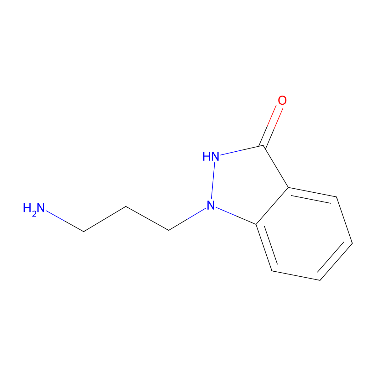 1-(3-aminopropyl)-1H-indazol-3-ol molecular structure, CAS 2551118-39-7