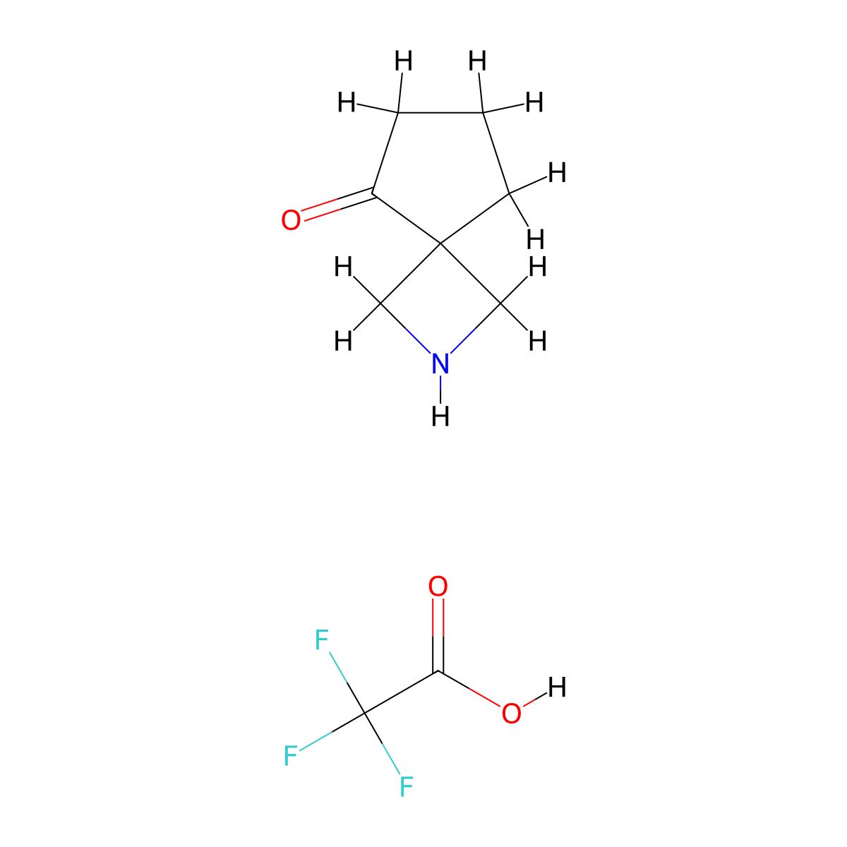 2-Azaspiro(3.4)octan-5-one; trifluoroacetic acid molecular structure, CAS 2551118-50-2