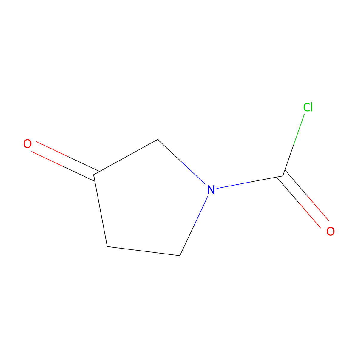 3-Oxopyrrolidine-1-carbonyl chloride molecular structure, CAS 2551118-57-9