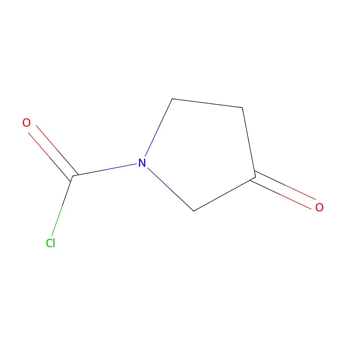 3-Oxopyrrolidine-1-carbonyl chloride molecular structure, CAS 2551118-57-9