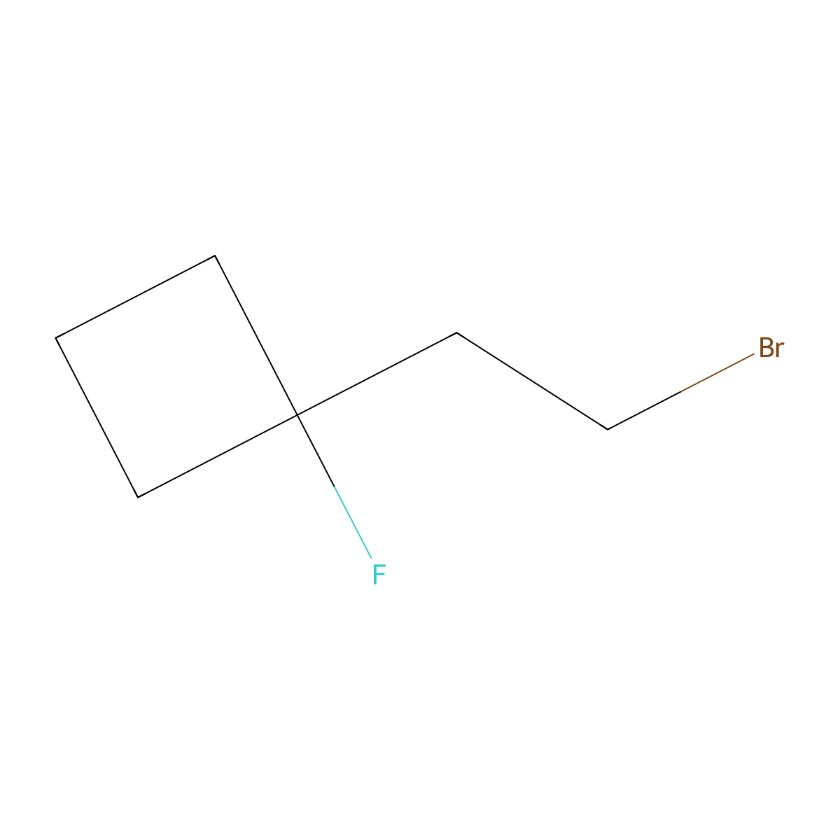 1-(2-Bromoethyl)-1-fluorocyclobutane molecular structure, CAS 2551118-79-5