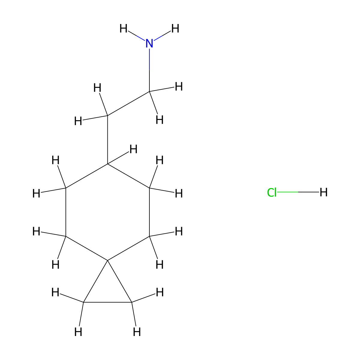 2-(Spiro(2.5)octan-6-yl)ethan-1-amine hydrochloride molecular structure, CAS 2551118-85-3