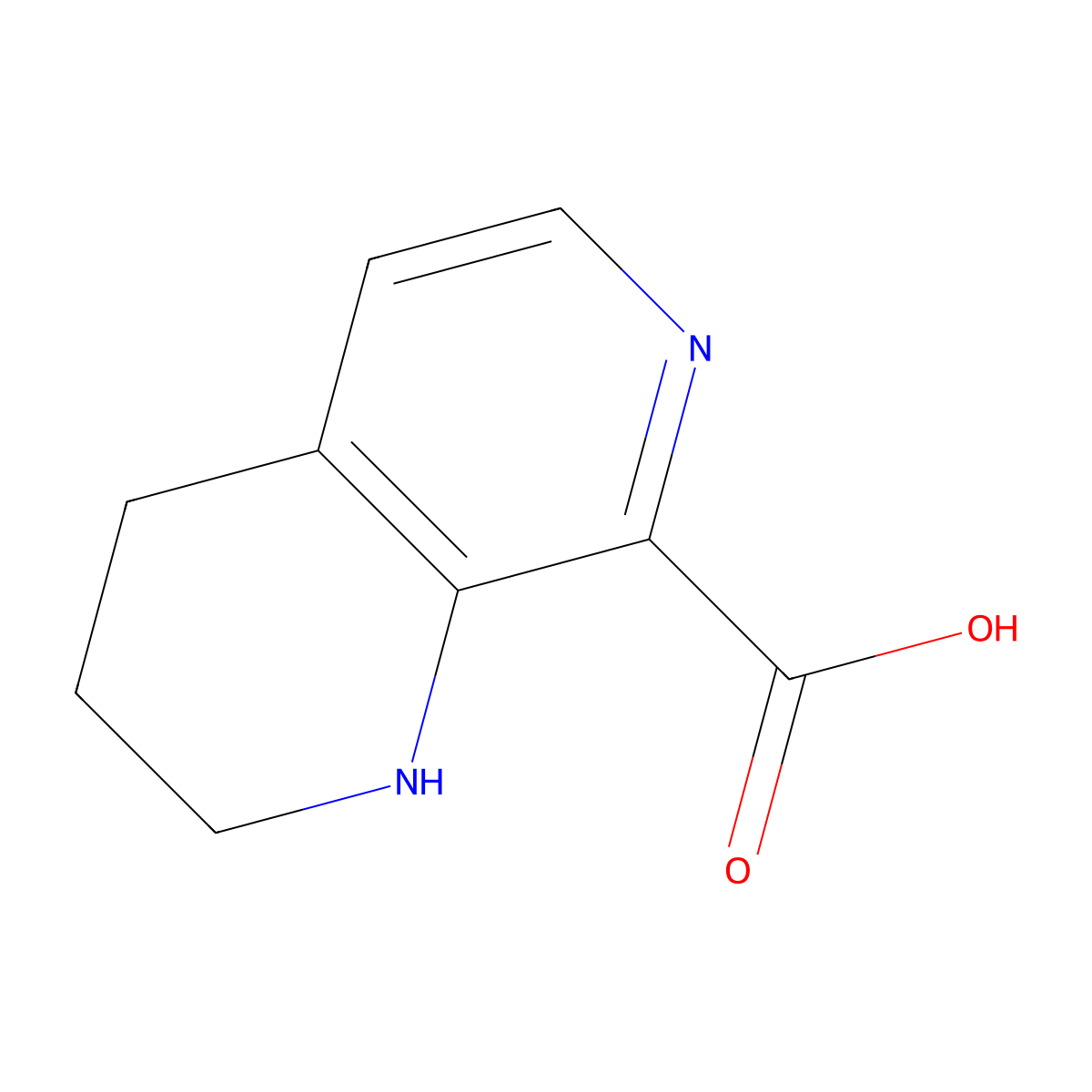 1,2,3,4-Tetrahydro-1,7-naphthyridine-8-carboxylic acid molecular structure, CAS 2551118-90-0