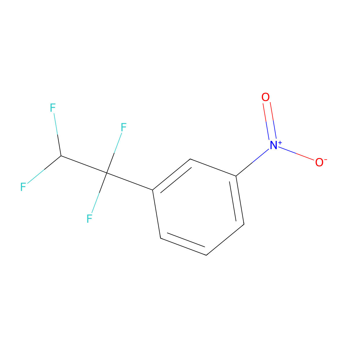 1-Nitro-3-(1,1,2,2-tetrafluoroethyl)benzene molecular structure, CAS 2551119-17-4
