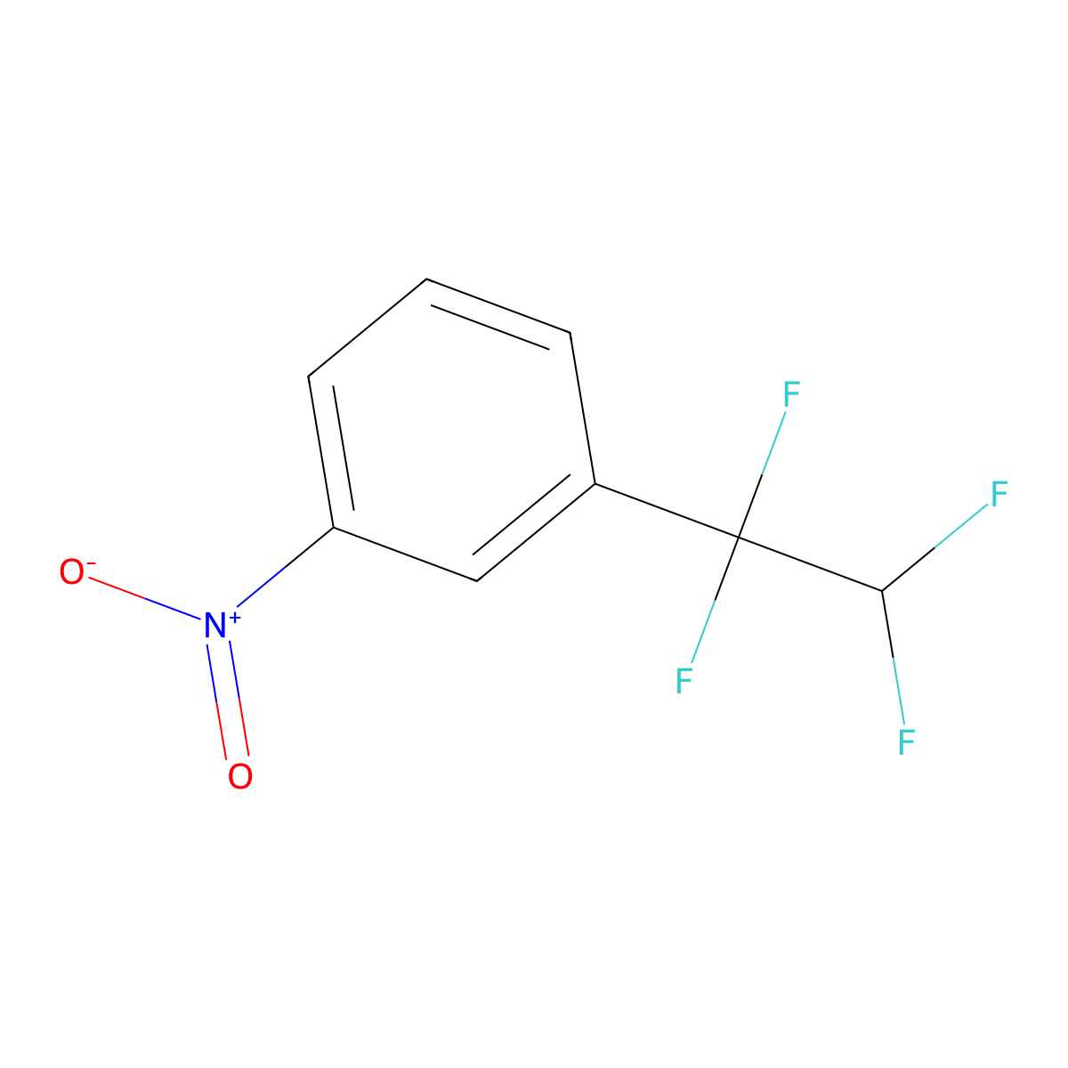 1-Nitro-3-(1,1,2,2-tetrafluoroethyl)benzene molecular structure, CAS 2551119-17-4