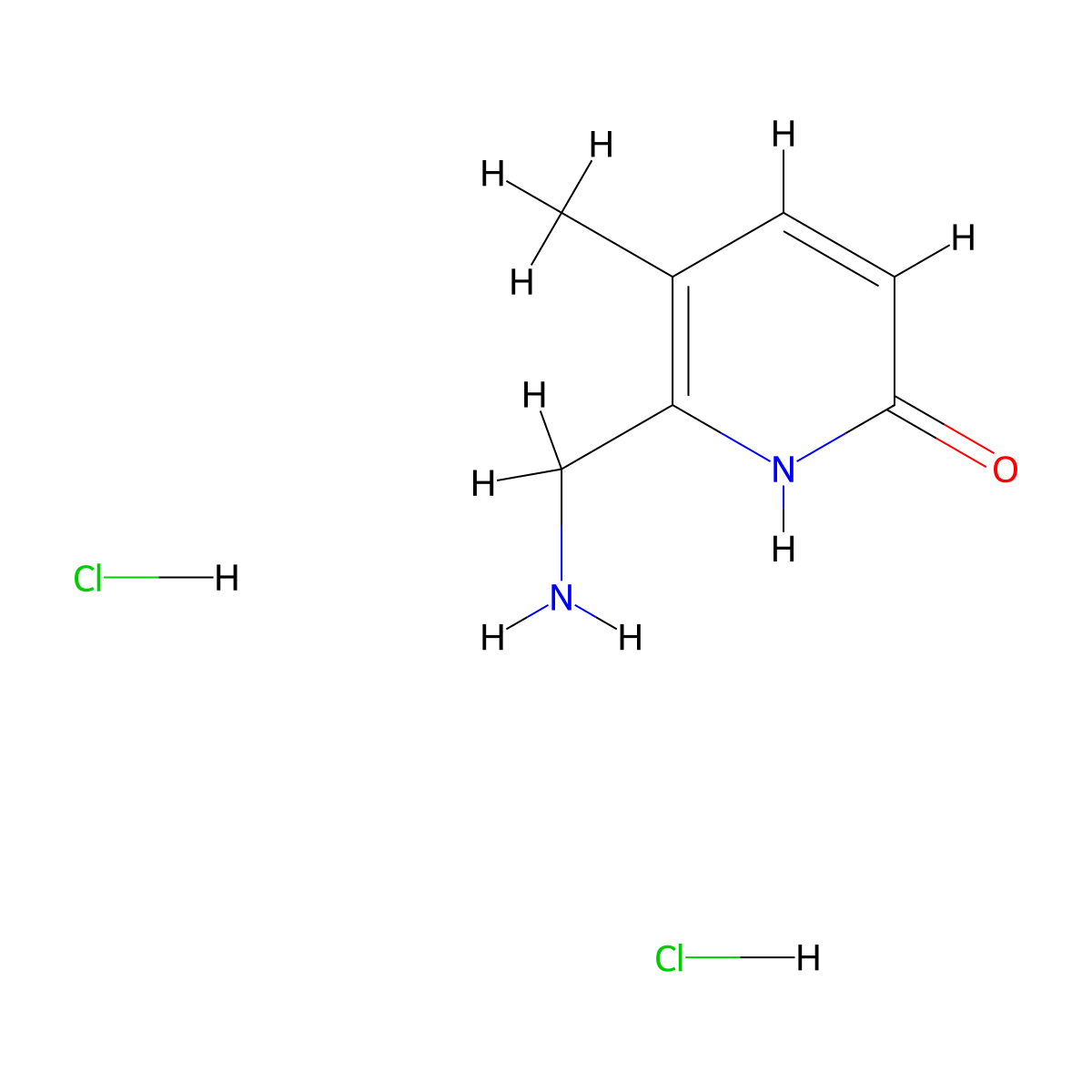 6-(Aminomethyl)-5-methyl-1,2-dihydropyridin-2-one dihydrochloride molecular structure, CAS 2551119-24-3