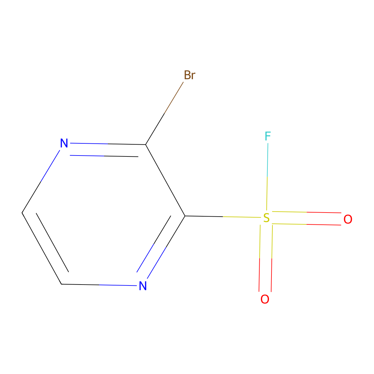 3-Bromopyrazine-2-sulfonylfluoride molecular structure, CAS 2551119-45-8
