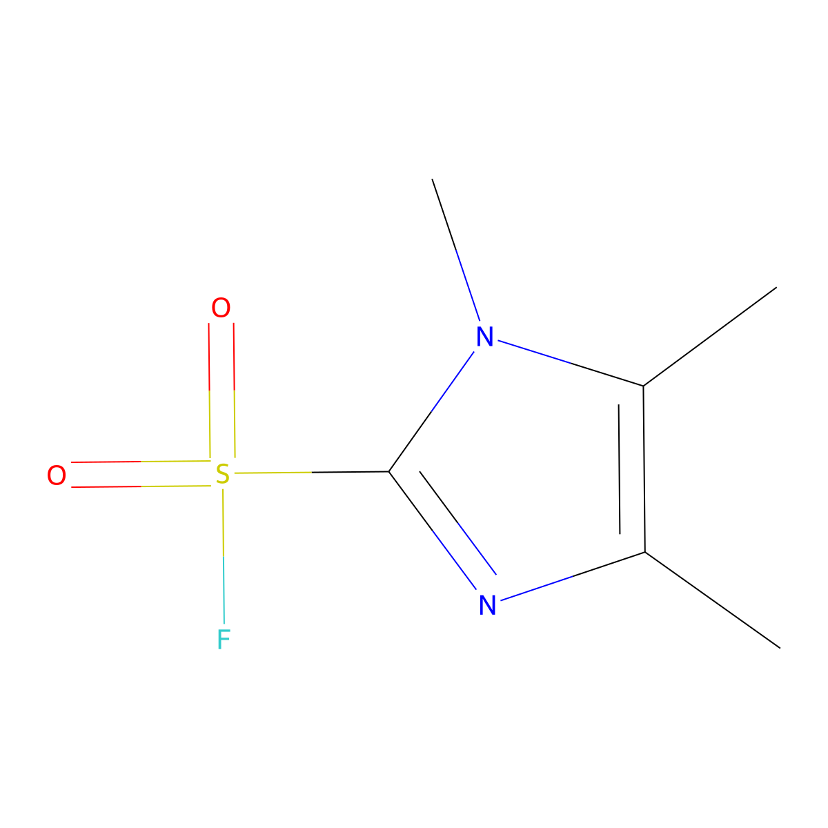 trimethyl-1H-imidazole-2-sulfonylfluoride molecular structure, CAS 2551119-62-9