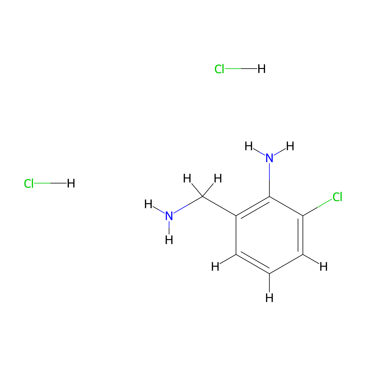2-(Aminomethyl)-6-chloroanilinedihydrochloride molecular structure, CAS 2551119-64-1
