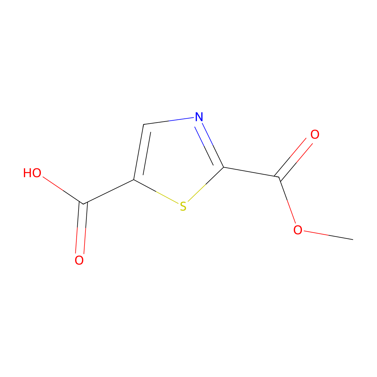 2-(Methoxycarbonyl)-1,3-thiazole-5-carboxylicacid molecular structure, CAS 2551120-08-0