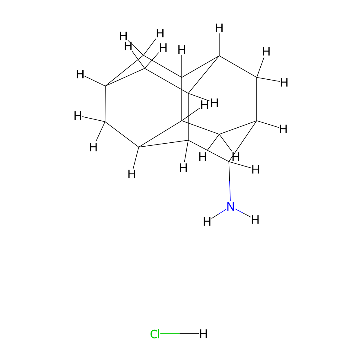Pentacyclo[7.3.1.1^{4,12}.0^{2,7}.0^{6,11}]tetradecan-3-aminehydrochloride molecular structure, CAS 2551120-18-2