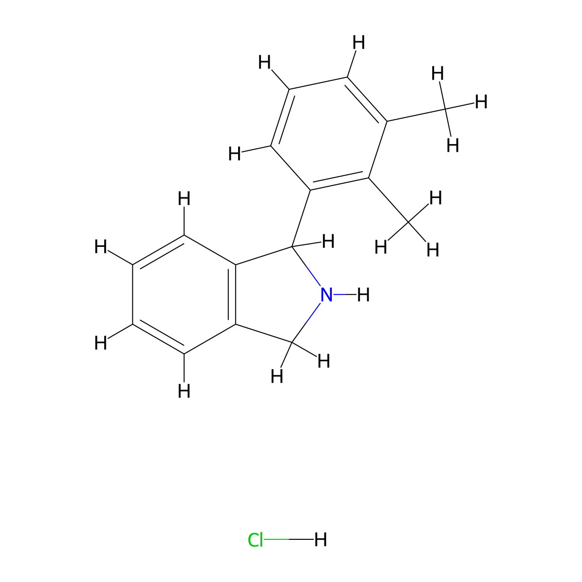 1-(2,3-dimethylphenyl)-2,3-dihydro-1H-isoindole hydrochloride molecular structure, CAS 2551120-19-3
