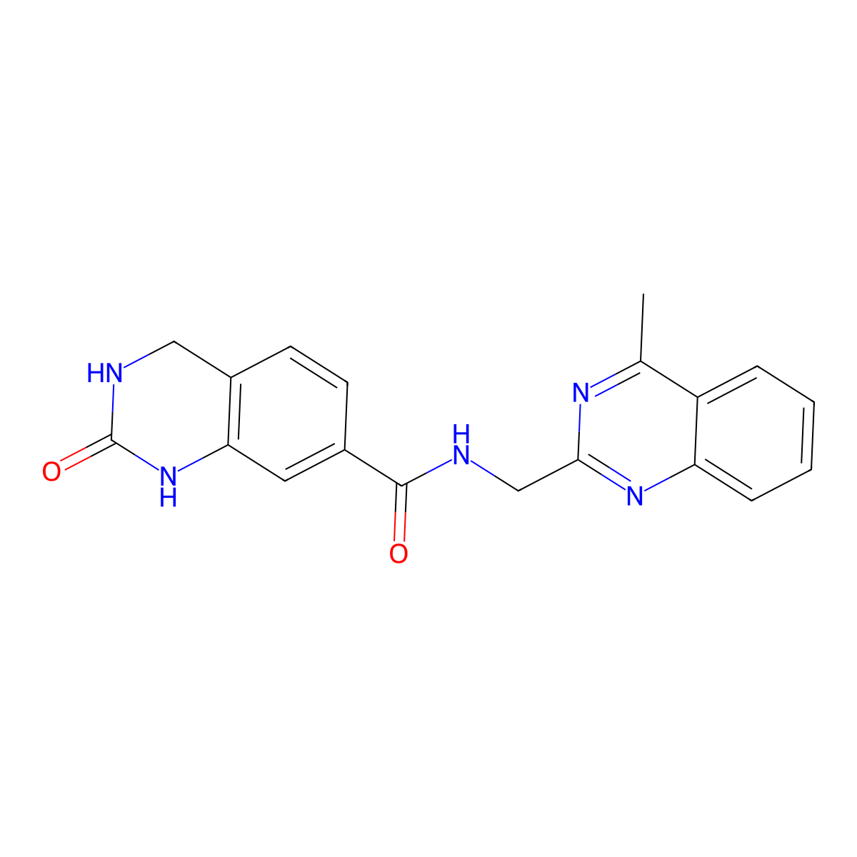 N-[(4-methylquinazolin-2-yl)methyl]-2-oxo-1,2,3,4-tetrahydroquinazoline-7-carboxamide molecular structure, CAS 2551120-35-3