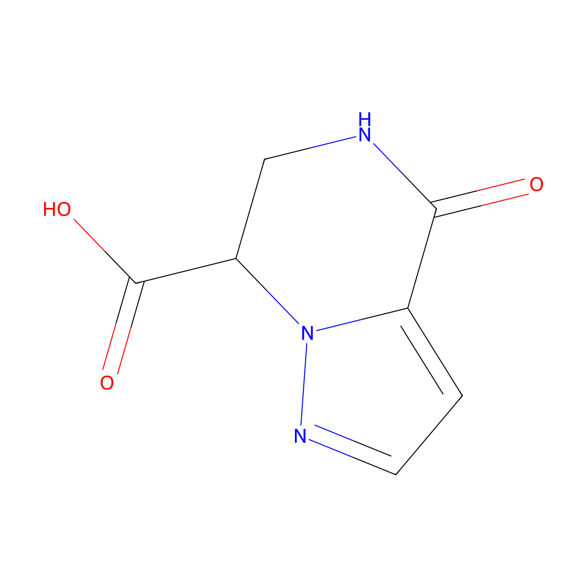 4-oxo-4H,5H,6H,7H-pyrazolo[1,5-a]pyrazine-7-carboxylicacid molecular structure, CAS 2551120-57-9