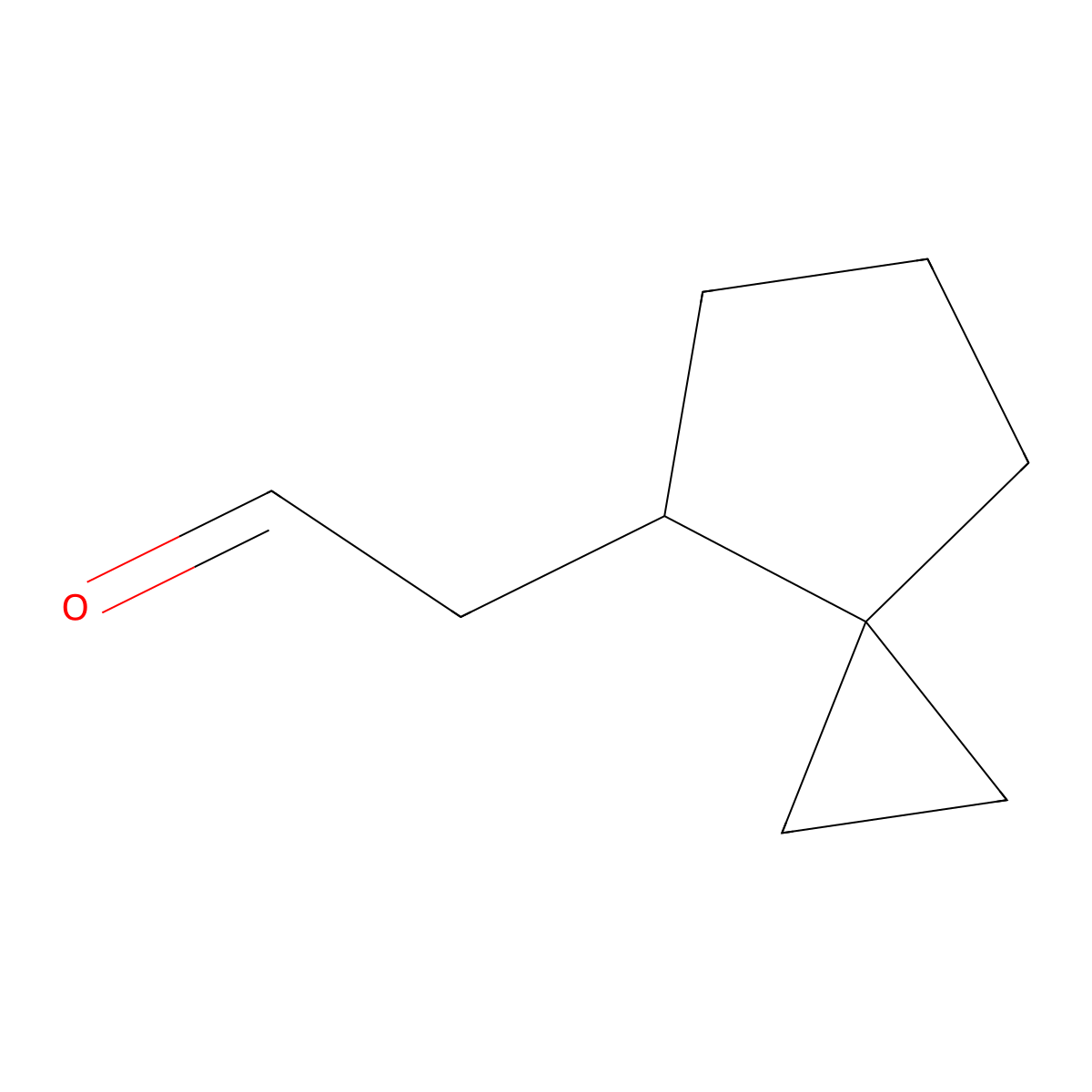 2-(Spiro(2.4)heptan-4-yl)acetaldehyde molecular structure, CAS 2551120-67-1