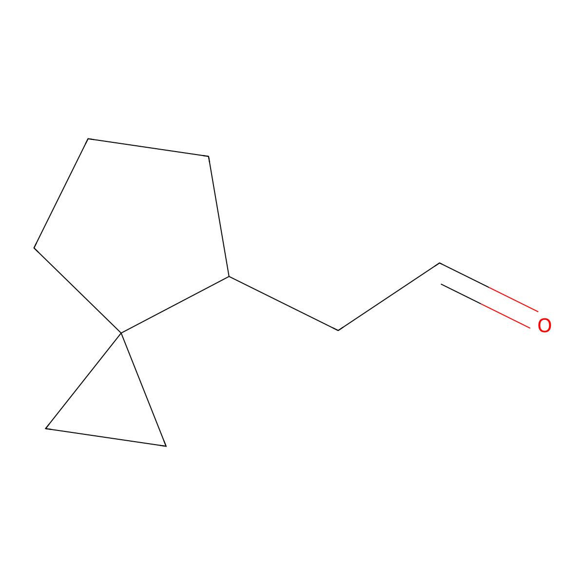 2-(Spiro(2.4)heptan-4-yl)acetaldehyde molecular structure, CAS 2551120-67-1