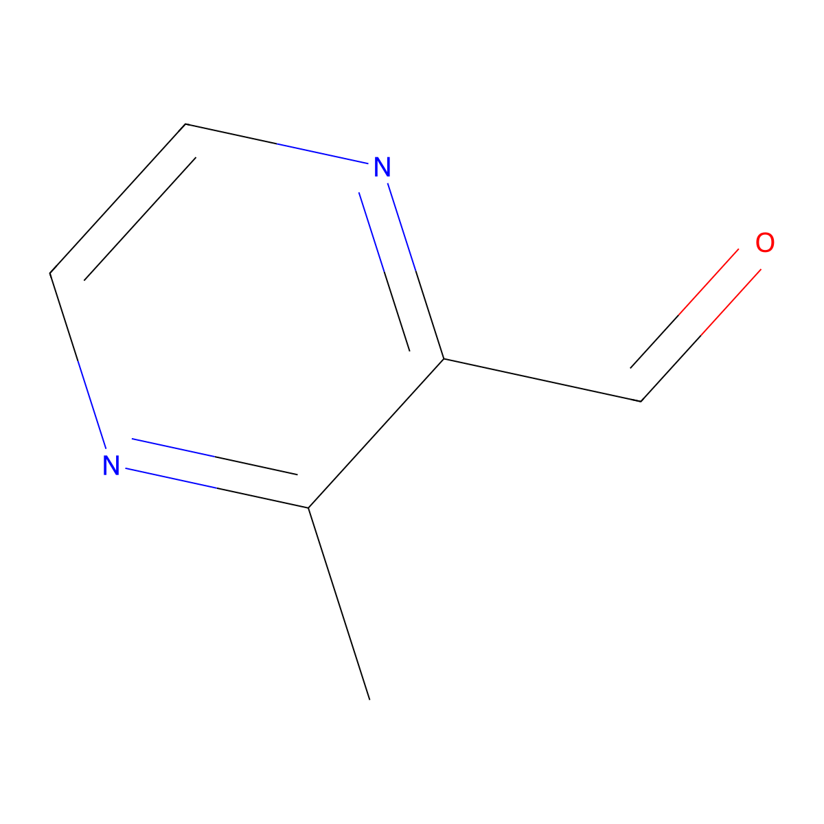 3-Methylpyrazine-2-carbaldehyde molecular structure, CAS 25513-93-3